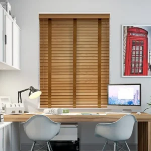 Rèm sáo nhựa giá gỗ Sankaku RS 27 NTKRNG18