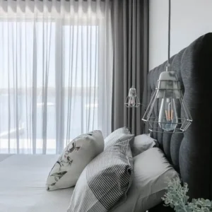 Rèm vải voan trắng