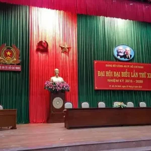 Rèm phông nhung hội trường